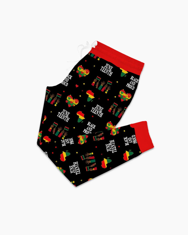 Juneteenth Black and Proud Bamboo Women Pajama Set