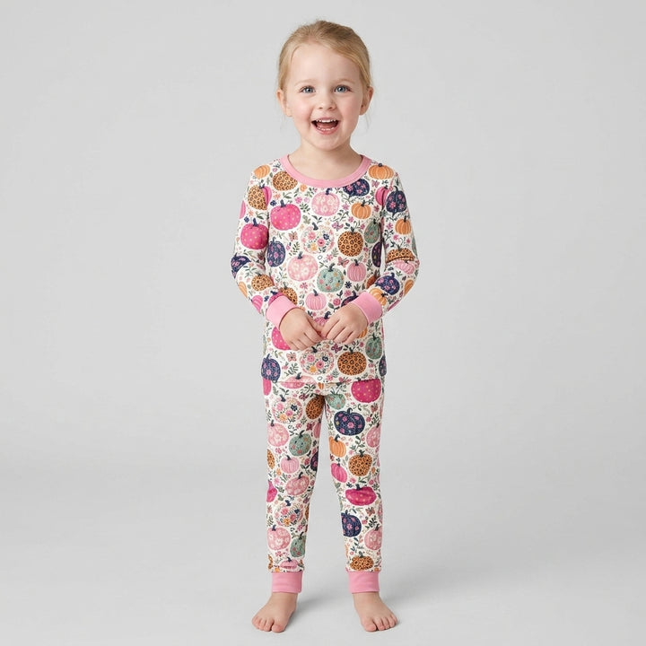 Template Bamboo Two Piece Long Sleeve Pyjamas Set