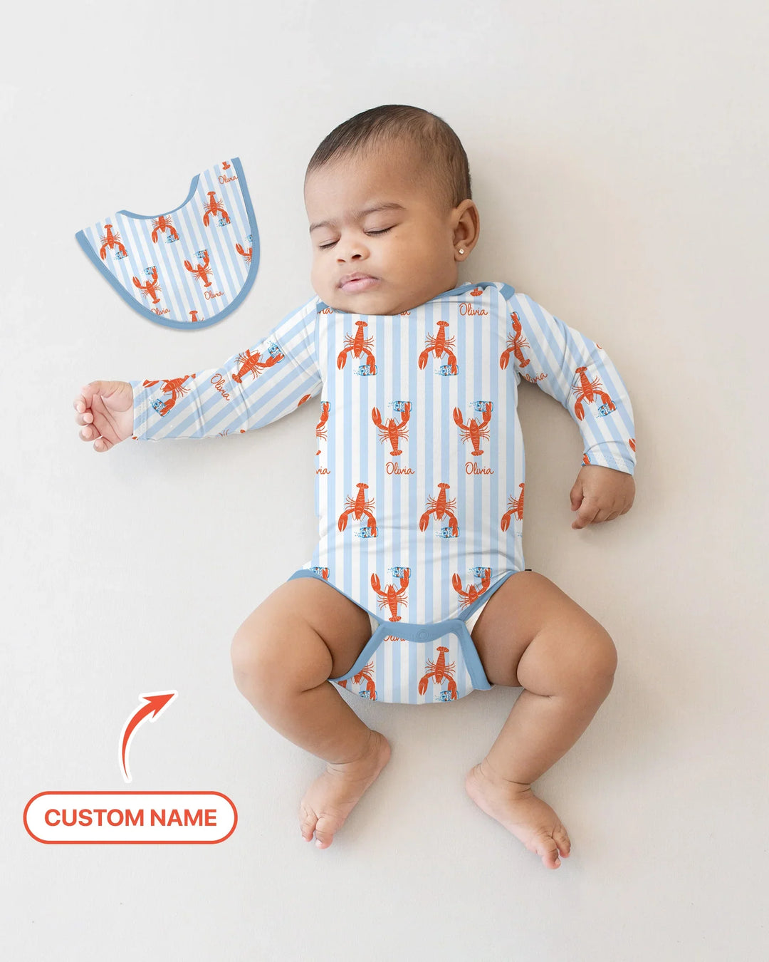 Custom Name Crawfish Beer Season Bamboo Bodysuit