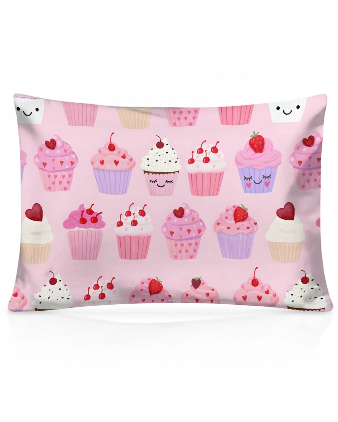 Valentine Emotional Cupcakes Bamboo Pillow Case