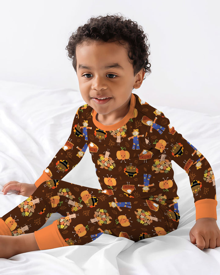 Template Bamboo Two Piece Long Sleeve Pyjamas Set
