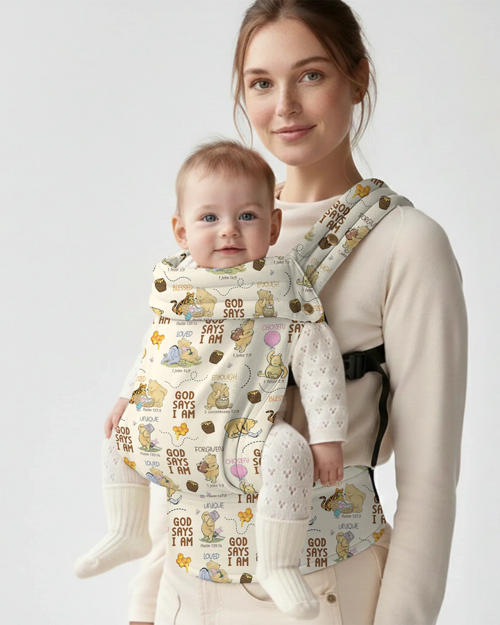 God Says I Am Bear & Honey Baby Carrier