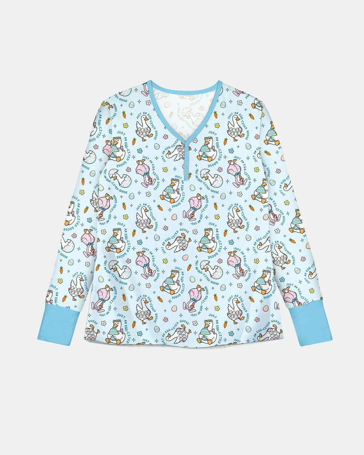 Easter Silly Goose Bamboo Women Pajama Set