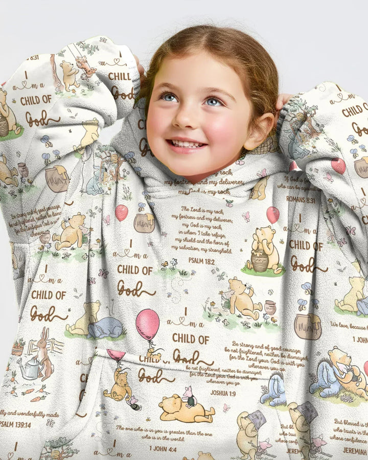 Child of God Whimsy Woodland Wearable Bamboo Blanket Hoodie