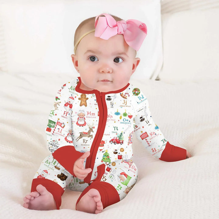 Christmas Alphabet Bamboo Convertible Zippy