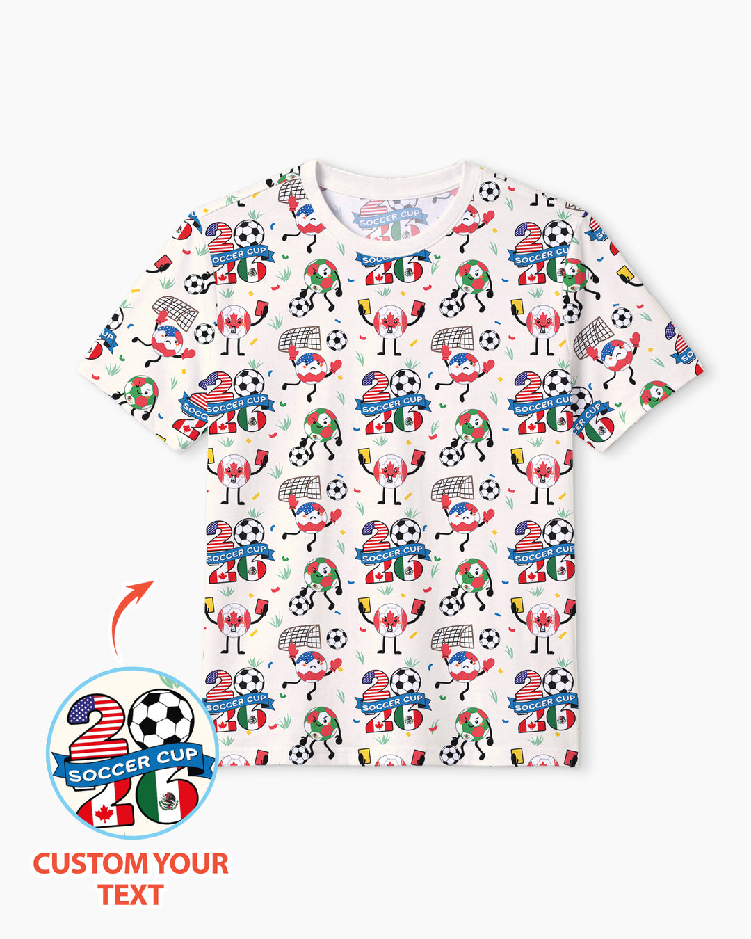 Soccer Squad 2026 Bamboo Men Short Sleeve Short Pajama Set