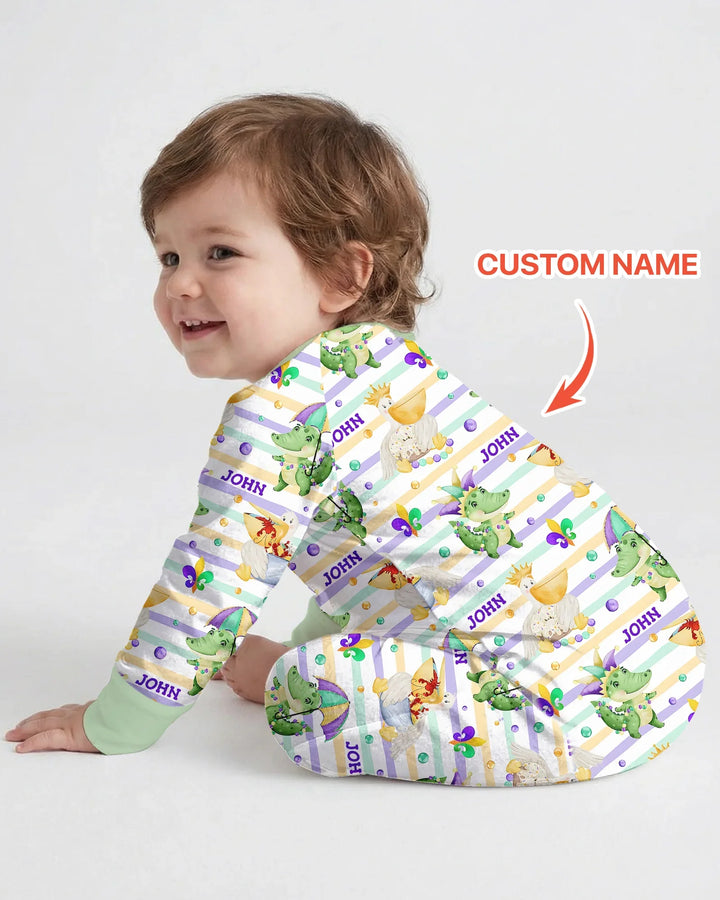 Happy Mardi Gras Adventure Family Matching Bamboo Convertible Zippy