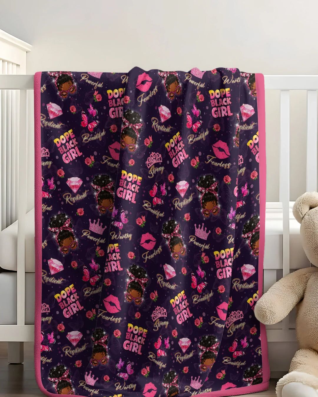 Dope Black Queen Bamboo Blanket