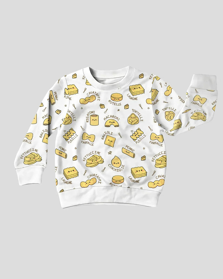 Kawaii Pasta Bamboo Crewneck Sweatshirt