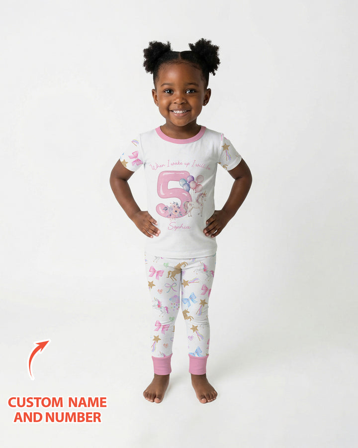 CUSTOM Template Bamboo Two Piece Short Sleeve Pyjamas Set