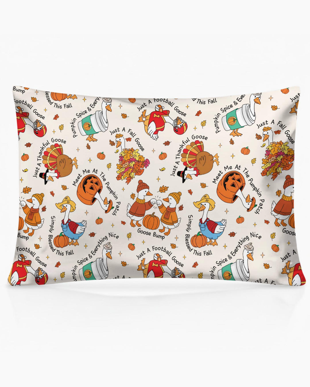 Just A Fall Goose Family Matching Bamboo Pillow Case