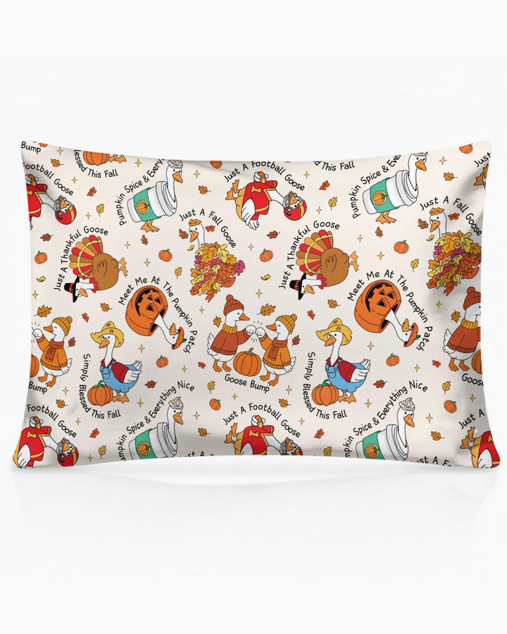 Just A Fall Goose Family Matching Bamboo Pillow Case