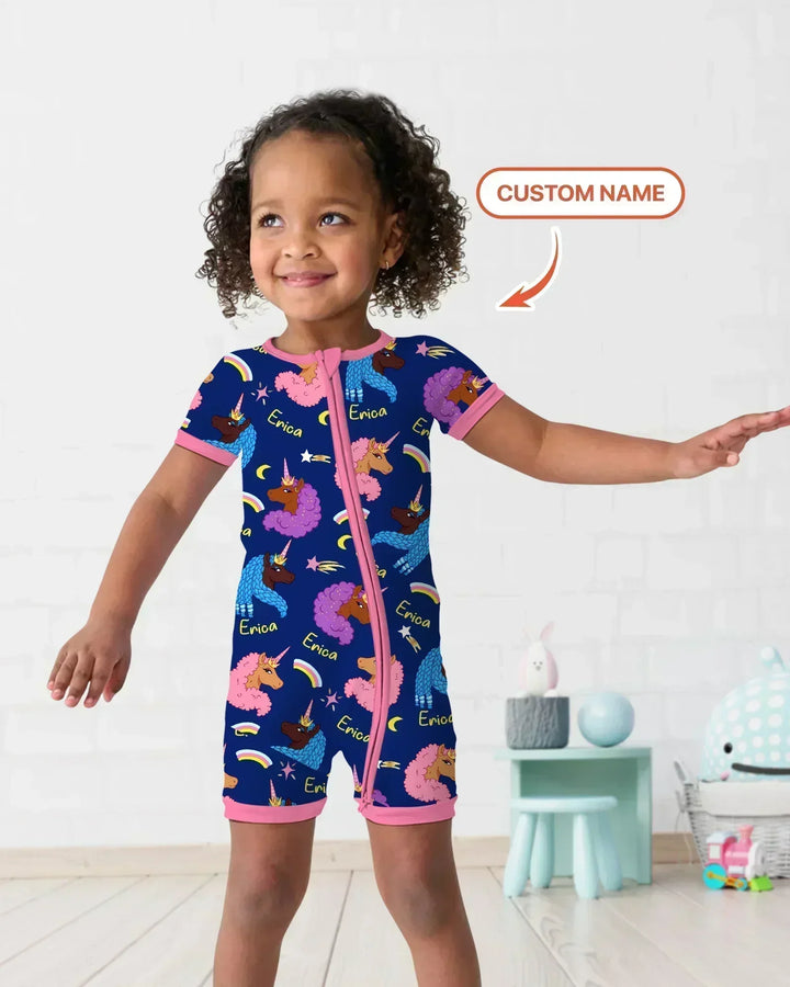 African Astro Unicorn Bamboo Shorty Zippy