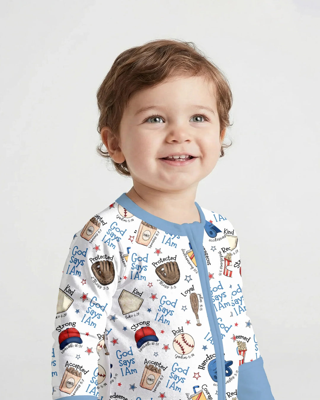 Christian Baseball Bamboo Convertible Zippy