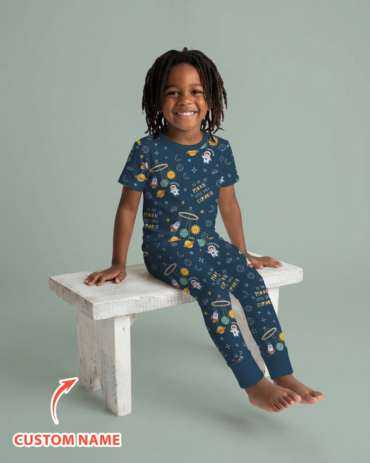 CUSTOM Template Bamboo Two Piece Short Sleeve Pyjamas Set