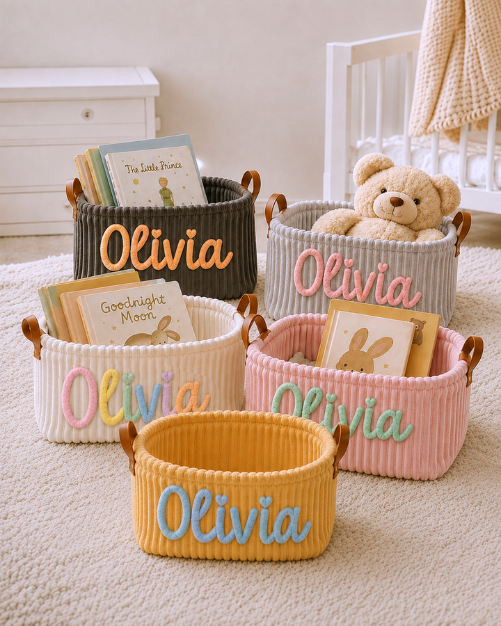 Baby Name Shower Basket
