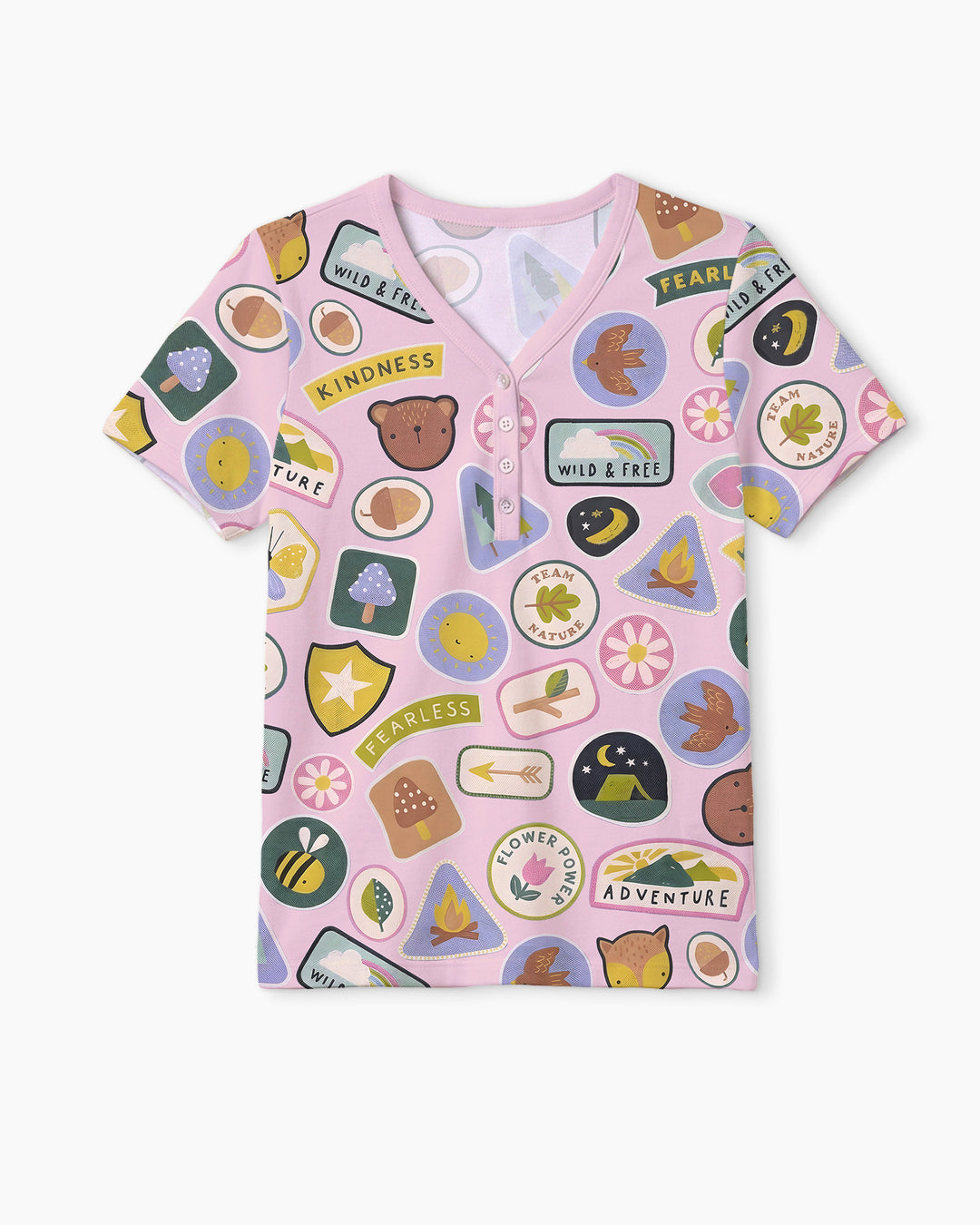 Little Explorer Bamboo Women Short Sleeve Short Pajama Set