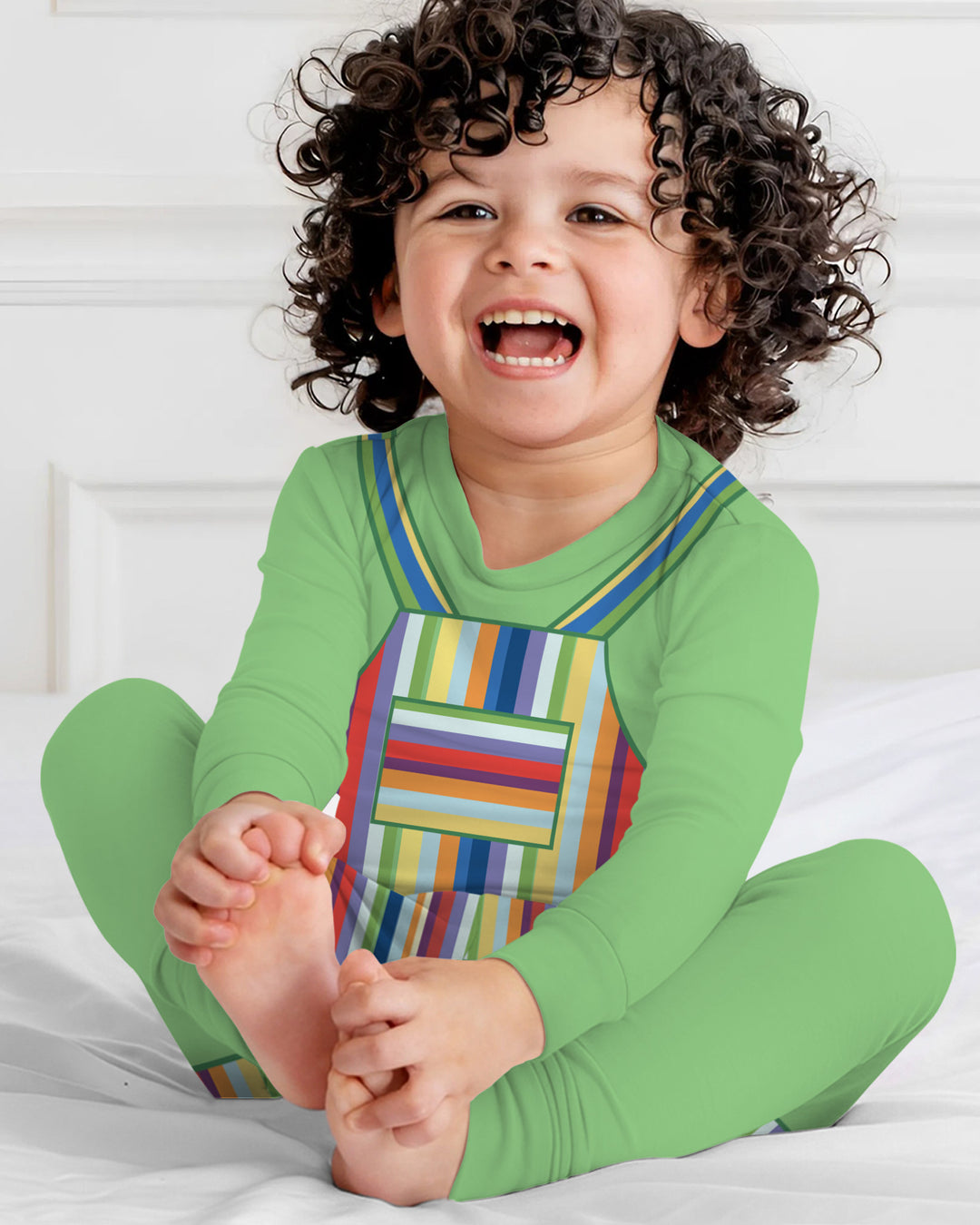 Template Bamboo Two Piece Long Sleeve Pyjamas Set
