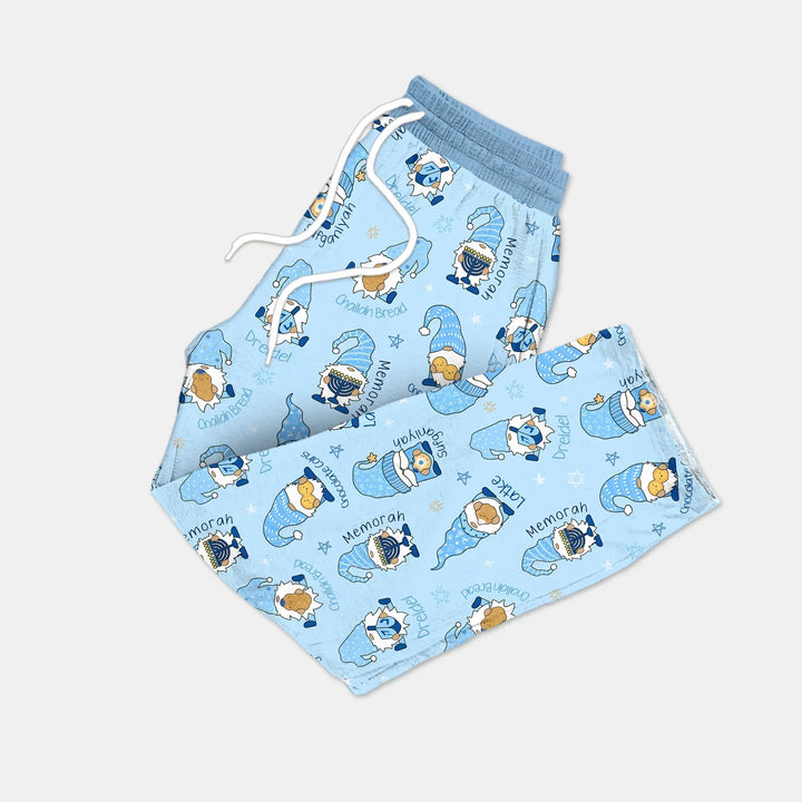 Happy Hanukkah Matching Family Men's Pajama Set , Happy Hanukkah Matching Family Men's Pajama Set - Only Pants / XS