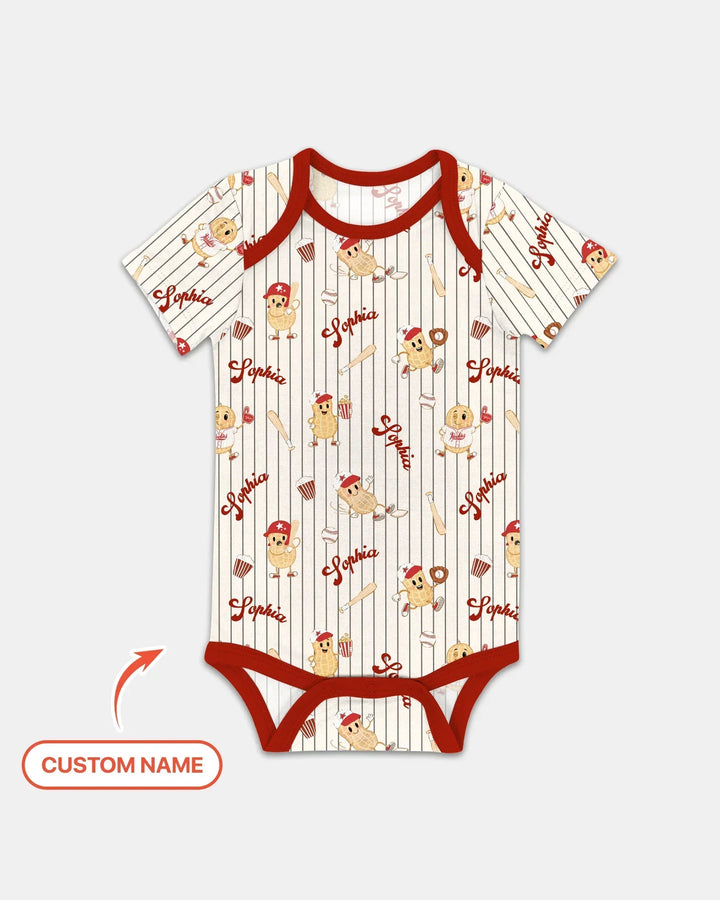 Custom Nam Retro Ballgame Bamboo Bodysuit