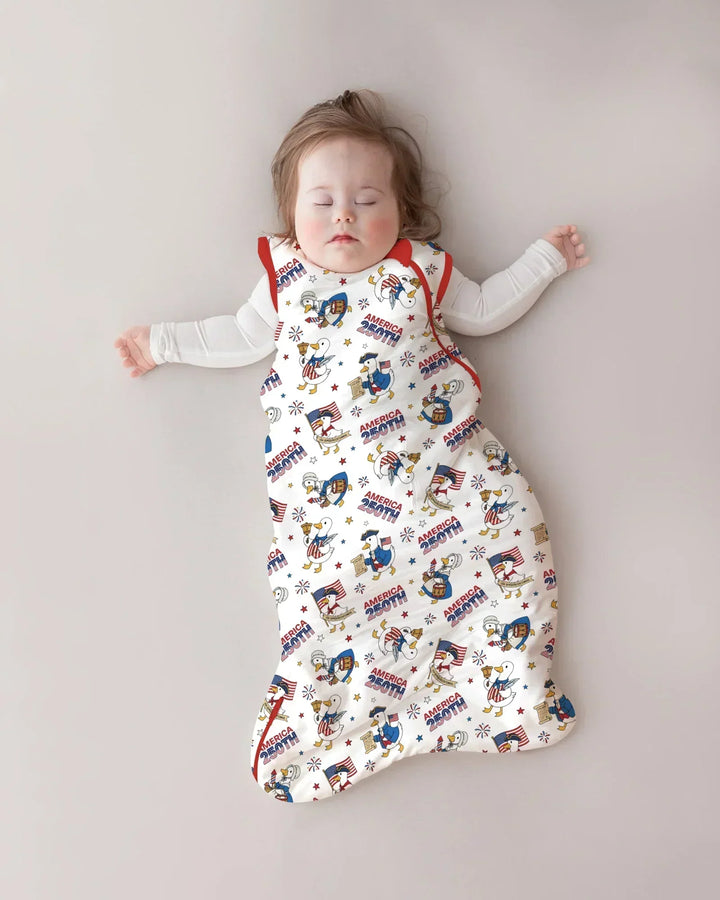 Patriotic Goose Celebrating 250 Years Bamboo Sleep Bag