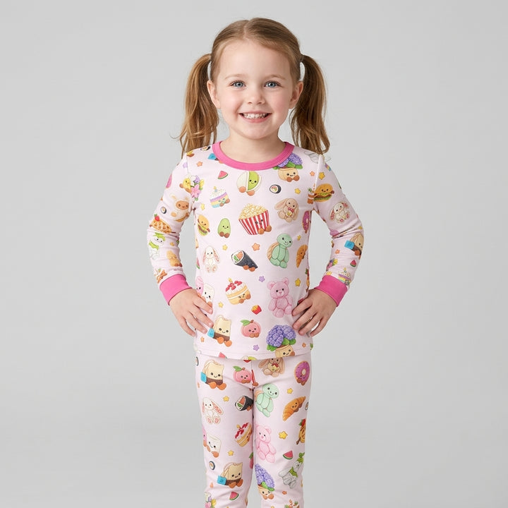 Kawaii Jellycat Bamboo Two Piece Long Sleeve Pajama Set