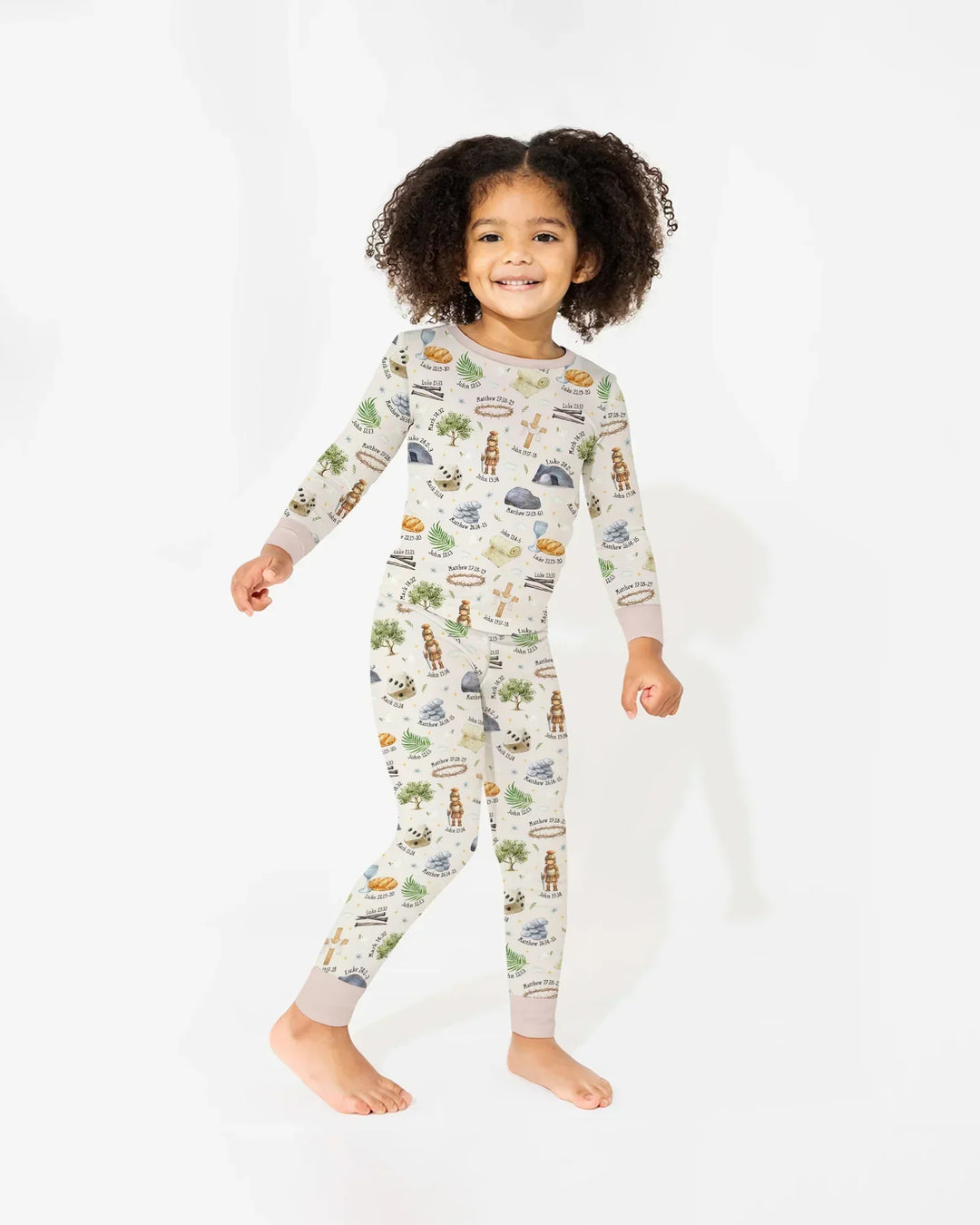 He Is Risen Family Matching Bamboo Two Piece Long Sleeve Pajama Set