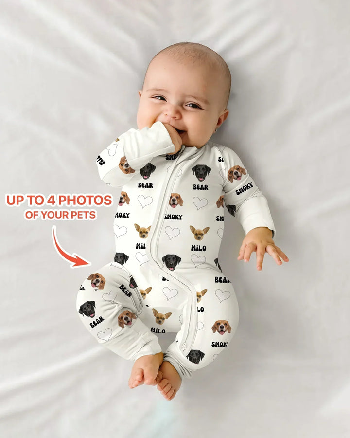 Custom Name and Pet Photos Bamboo Convertible Zippy