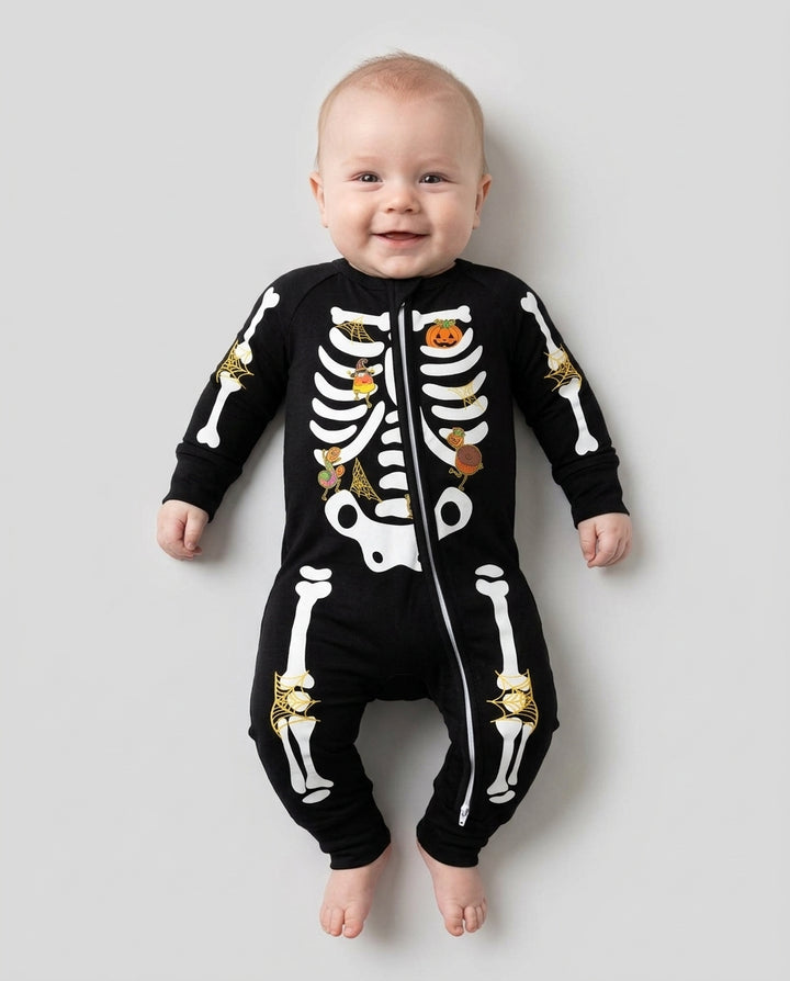 Halloween Skeleton Candy Bamboo Convertible Zippy