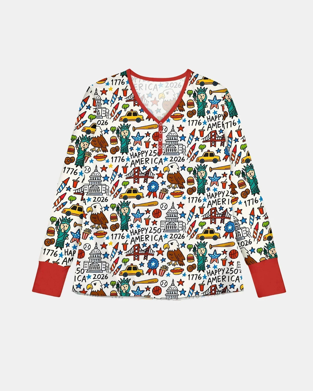 Doodle America 250th Anniversary Family Bamboo Women Pajama Set