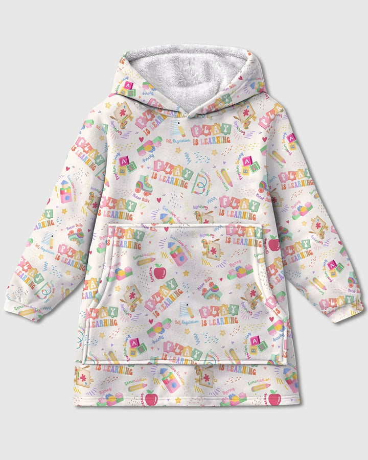Play and Learn Bamboo Blanket Hoodie