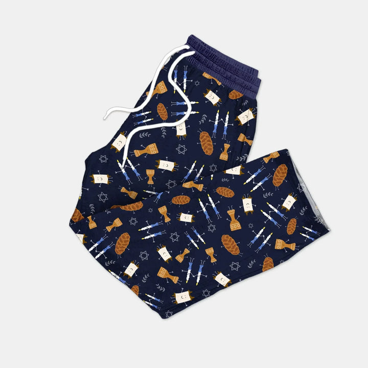 Shabbat Shalom Family Matching Bamboo Men's Pajama Set