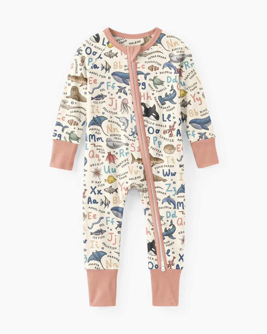 Ocean Animal Alphabet Bamboo Convertible Zippy