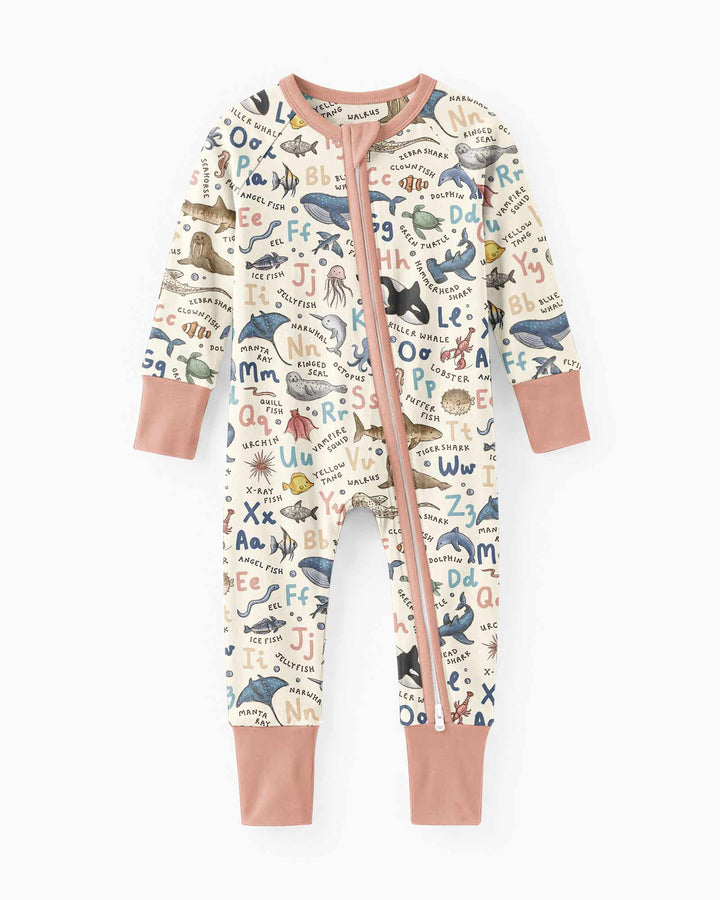 Ocean Animal Alphabet Bamboo Convertible Zippy