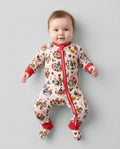 Funny Roosters On Christmas Bamboo Convertible Zippy