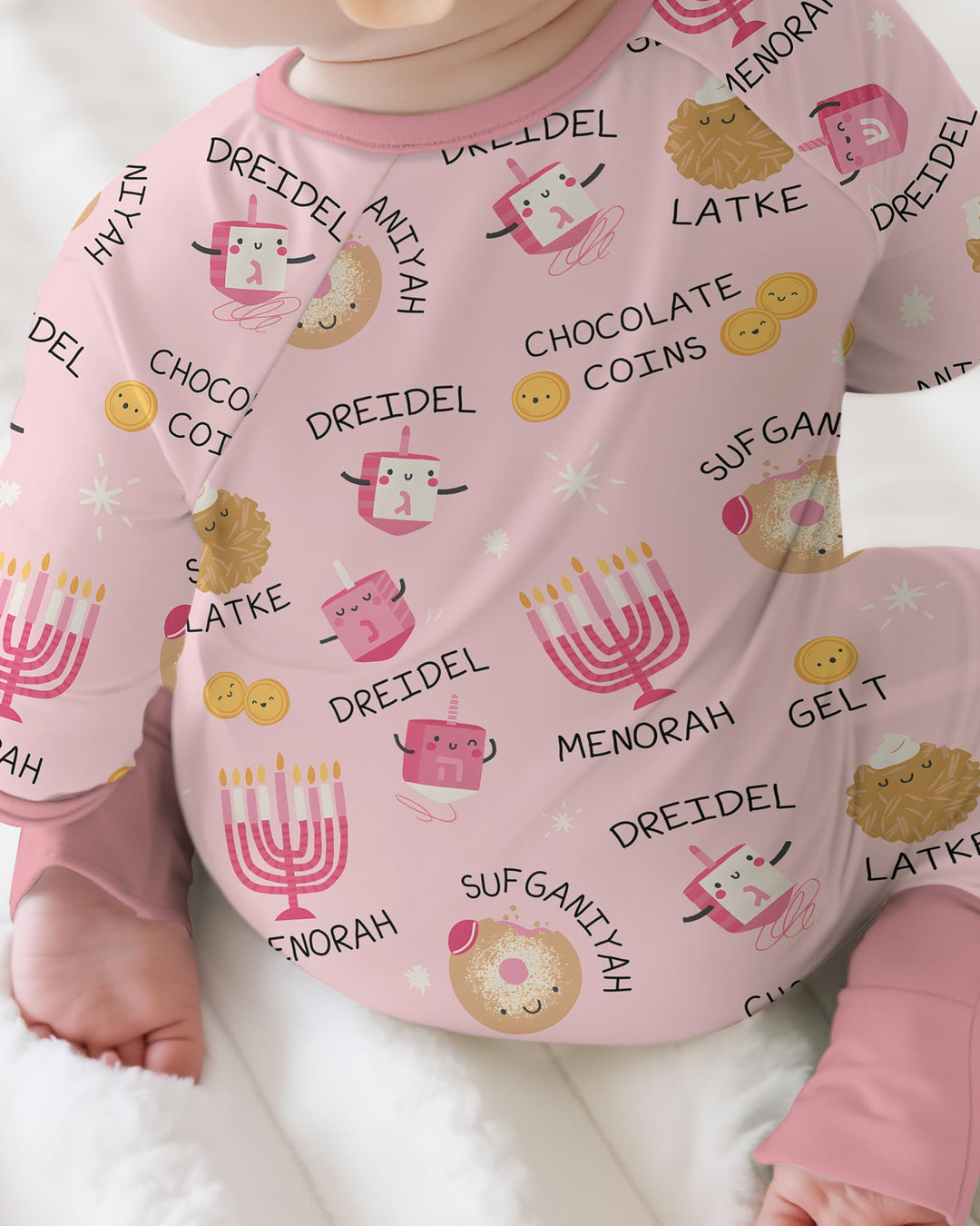 Family Hanukkah Matching Bamboo Convertible Zippy