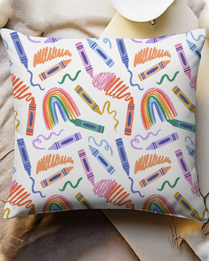 Crayon Chaos Bamboo Pillow Case