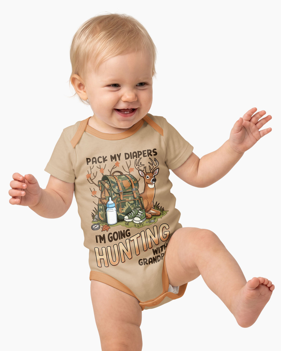I Am Going Hunting Bamboo Bodysuit