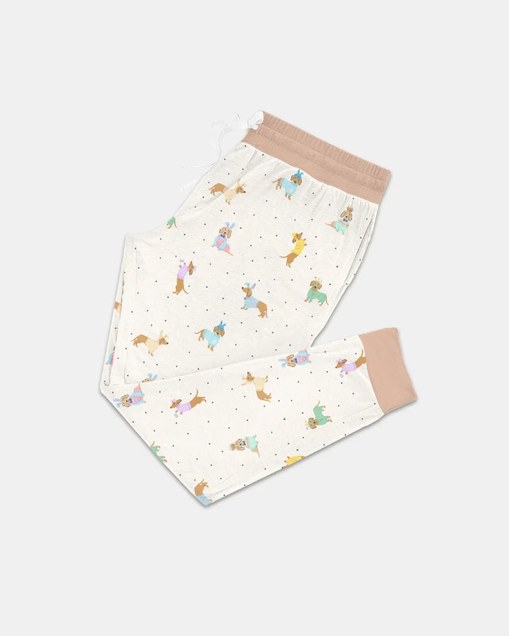 Easter Dachshund Bamboo Women Pajama Set