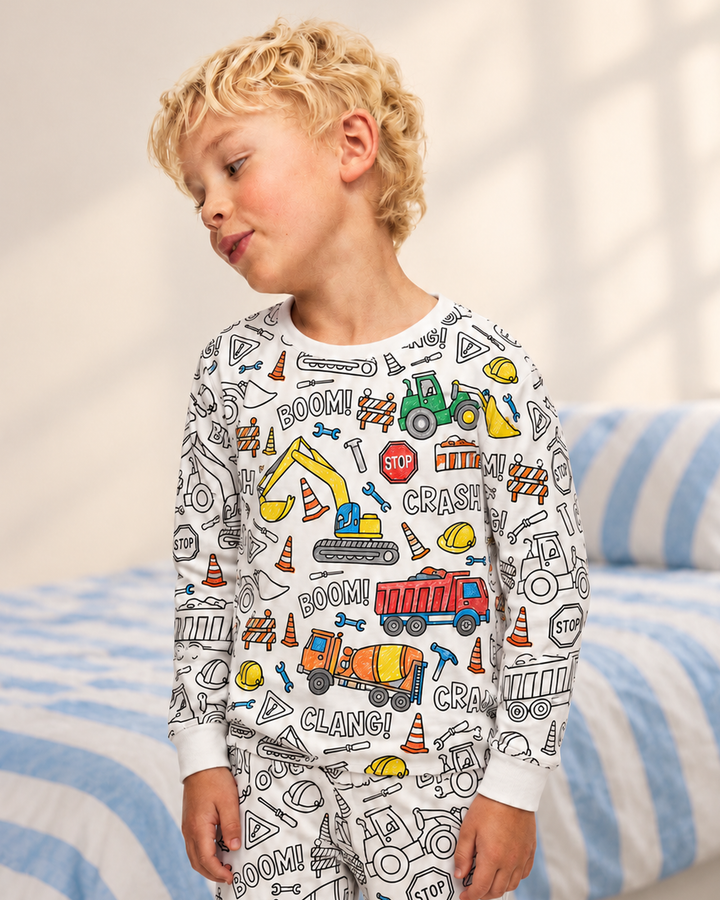 All Colorable Bamboo Two Piece Long Sleeve Pyjamas Set