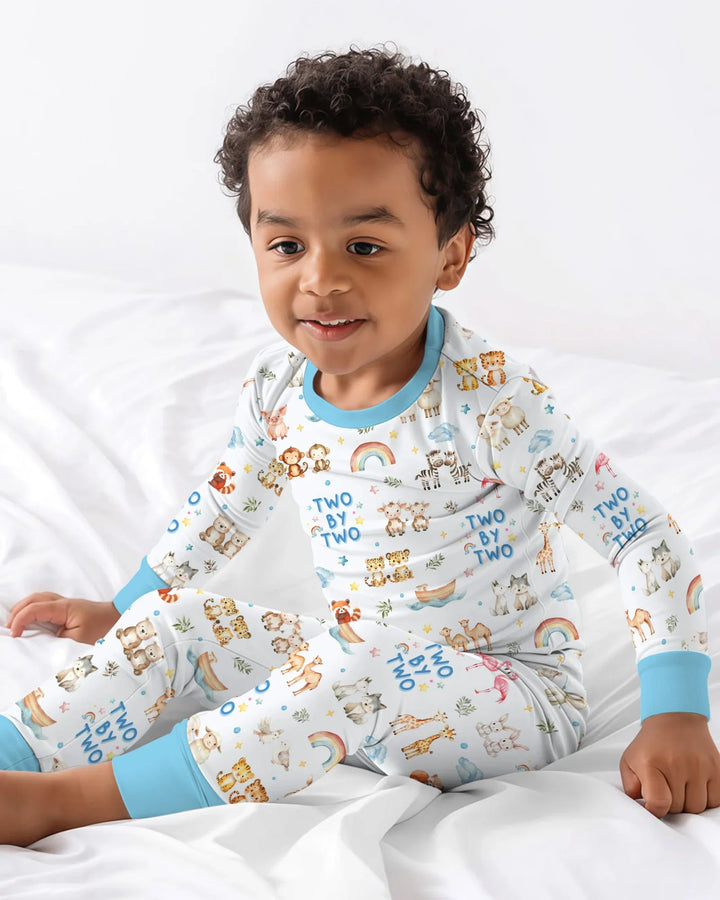 Two By Two Bamboo Two Piece Long Sleeve Pajama Set