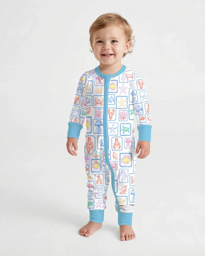 Coastal Treasures Family Matching Bamboo Convertible Zippy