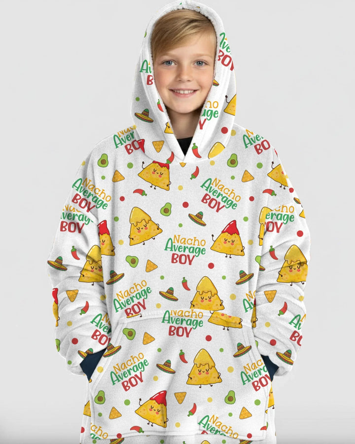 Lil Nacho Average Kid Wearable Bamboo Blanket Hoodie