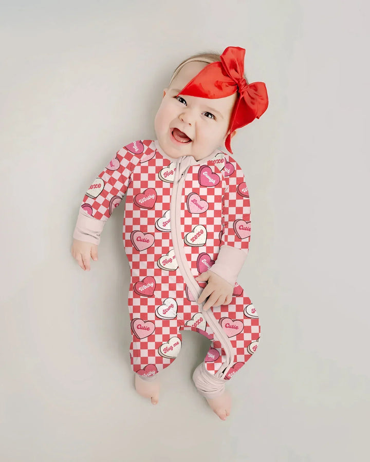 Valentine in Hearts Bamboo Convertible Zippy