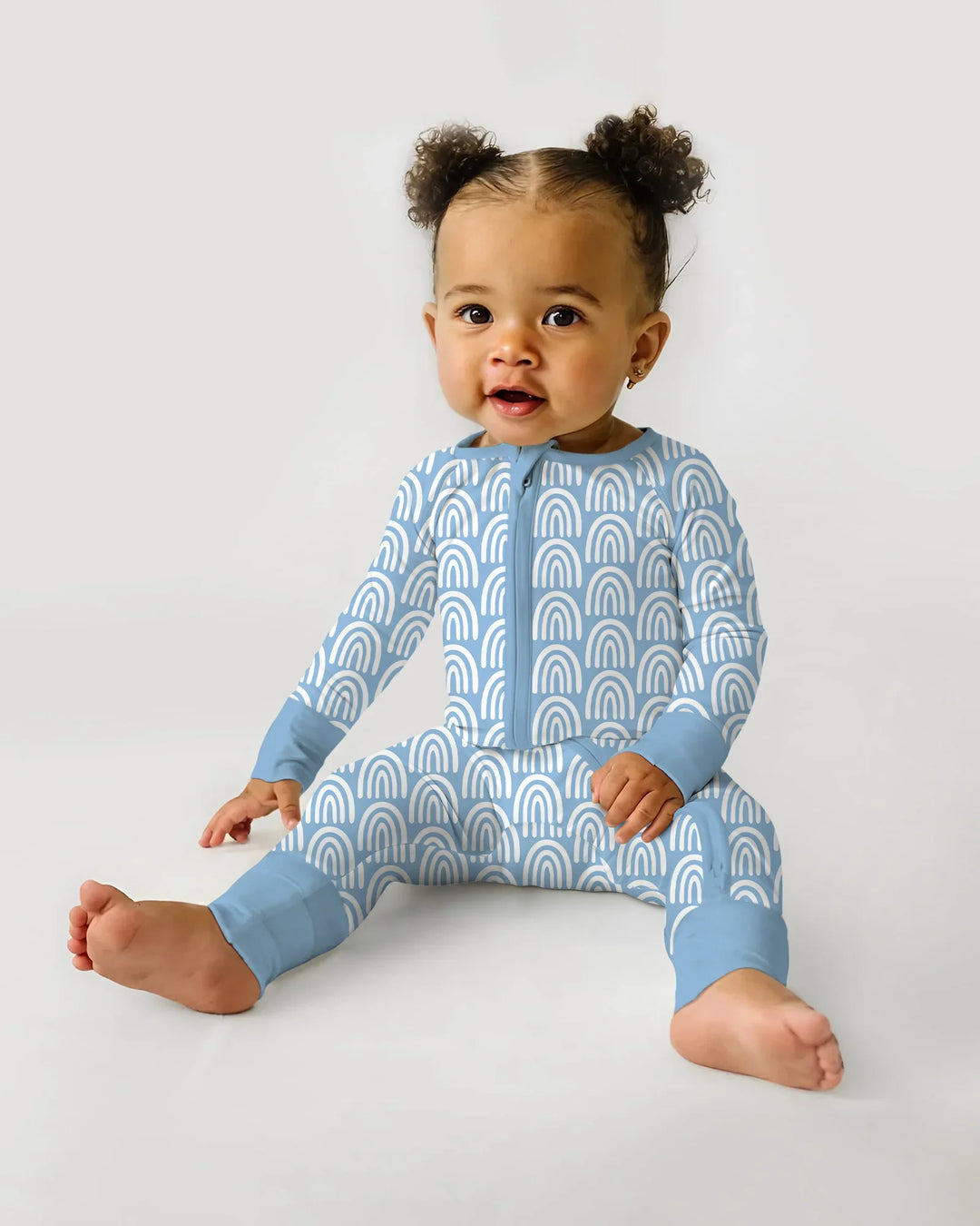 Sky Blue Rainbows Bamboo Convertible Zippy