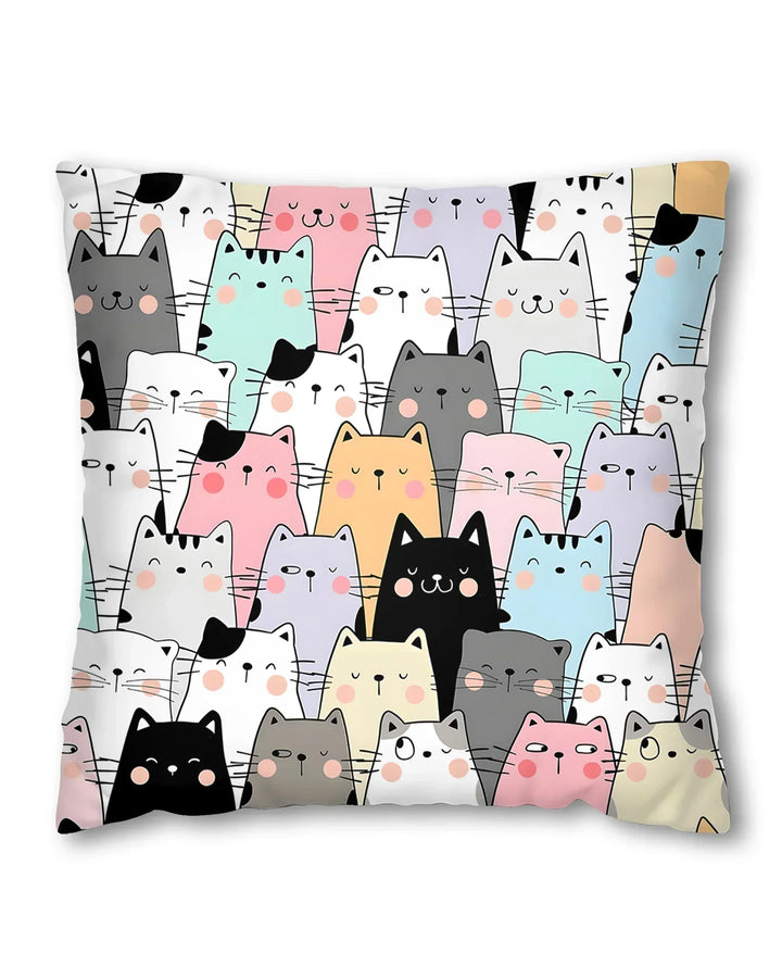 Purrfect Crowd Bamboo Pillow Case