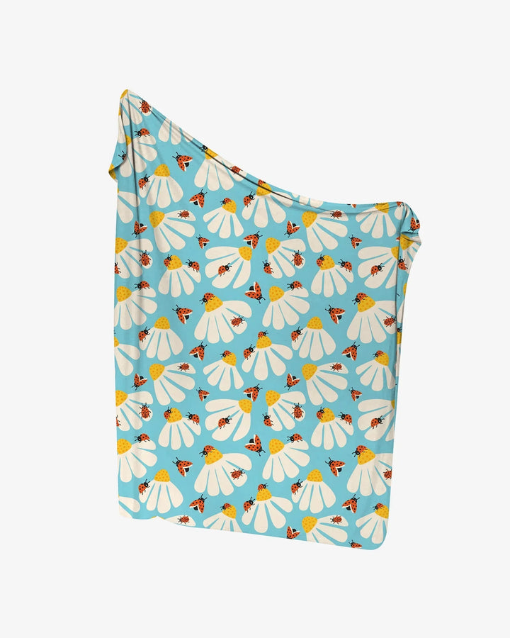 Lucky Little Bug swaddle blanket