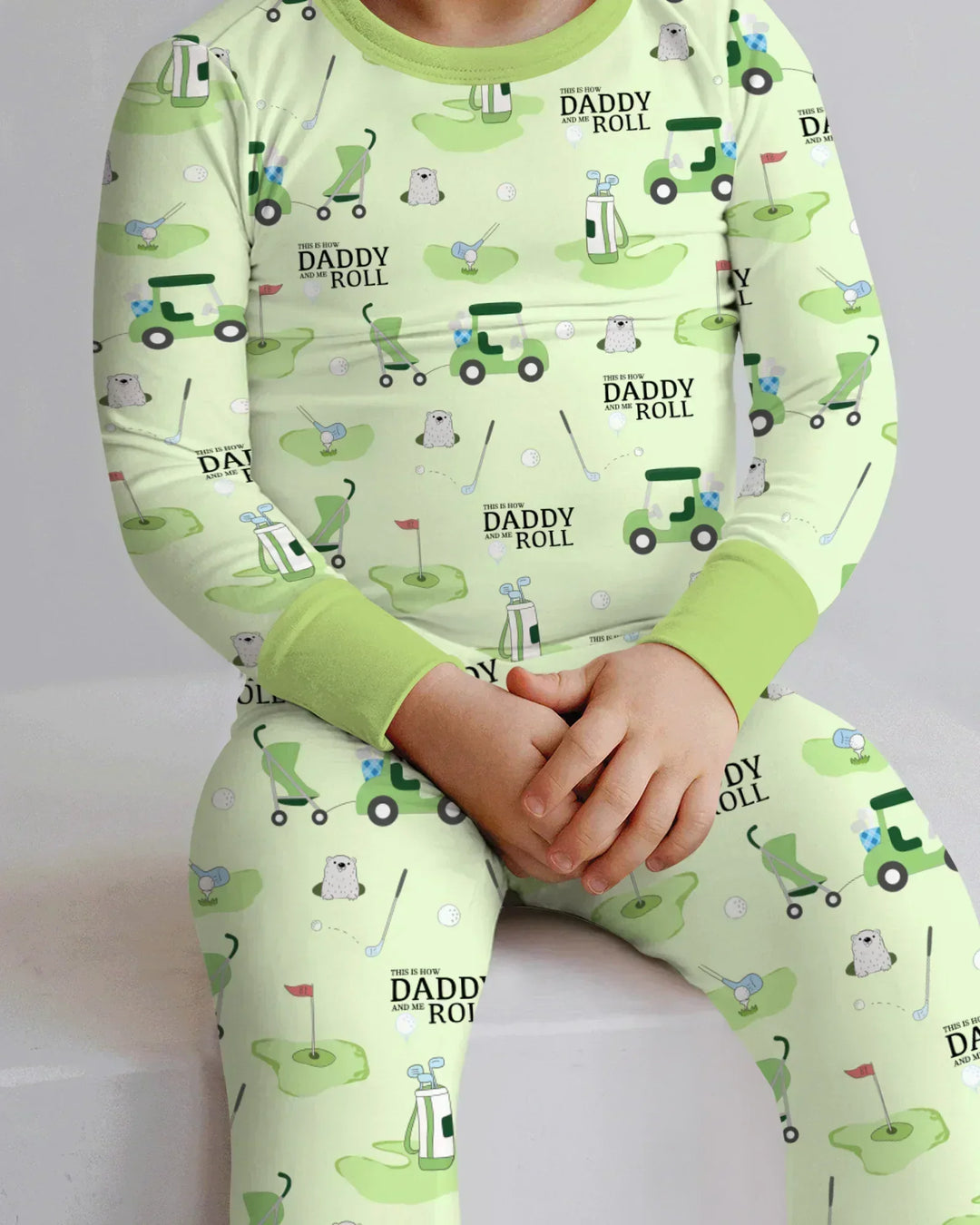 Daddy Golf Team Bamboo Two Piece Long Sleeve Pajama Set