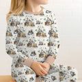 Nativity Christmas Family Matching Family Bamboo Two Piece Long Sleeve Pajama Set