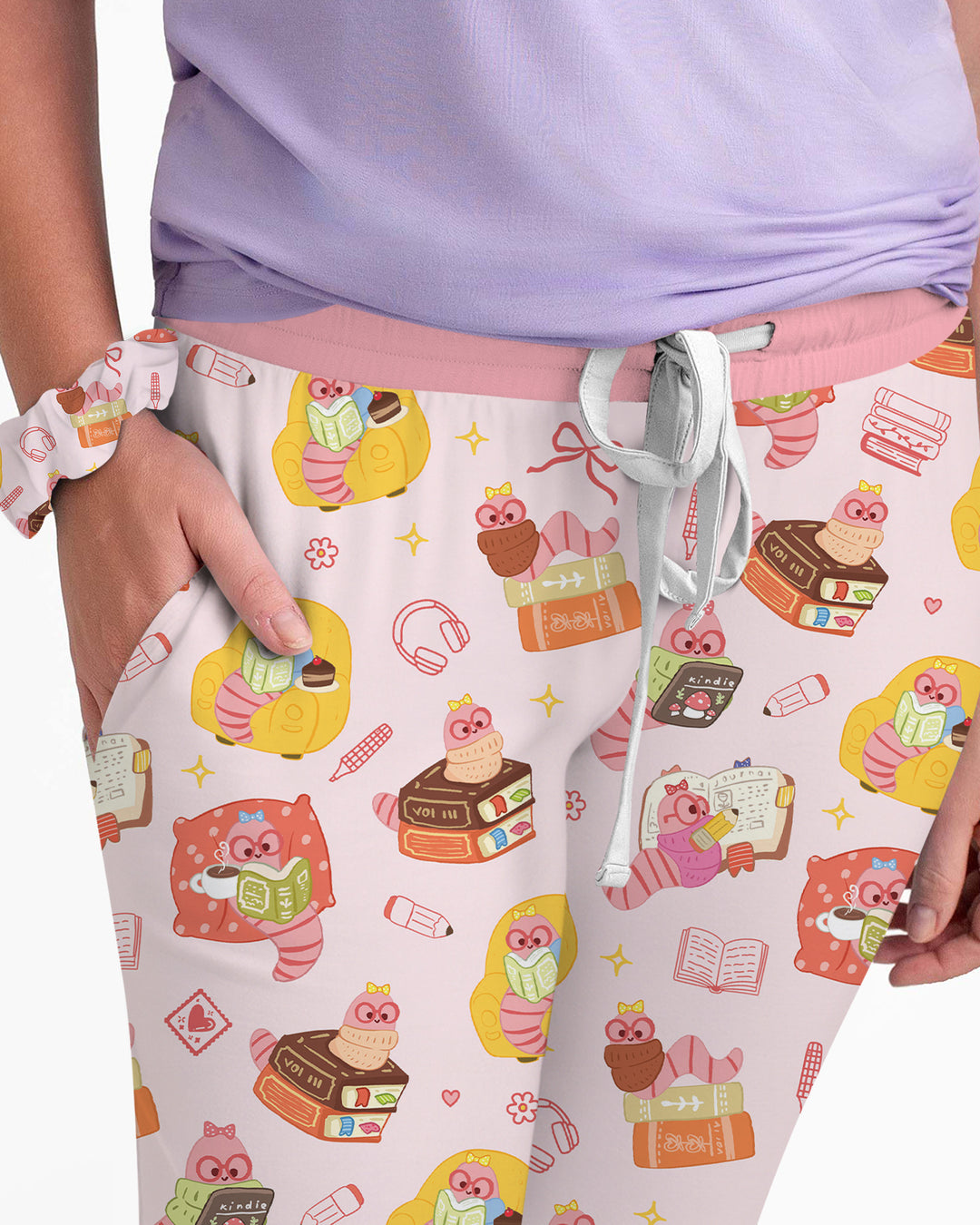 Little Book Worm Family Matching Bamboo Women Pajama Set